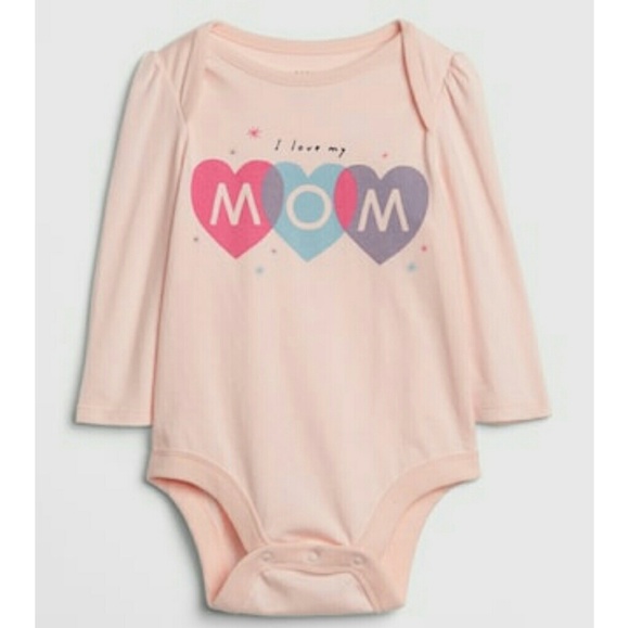 GAP Other - I love ❤ Mom bodysuit naby girls outfit